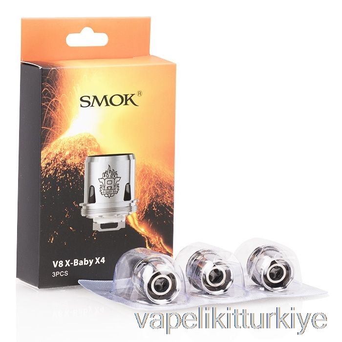 Vape Elektronik Sigara Smok Tfv8 X-baby Yedek Bobinler 0.13ohm V8 X-baby X4 çekirdek